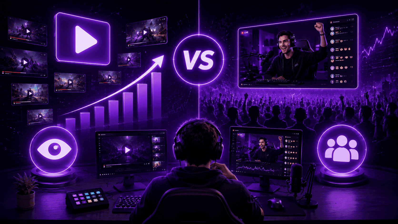 Twitch Video Views vs Live Viewers: Which Should You Boost First?